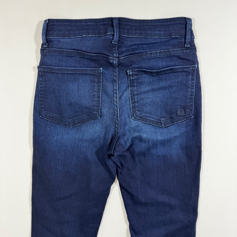Fidelity Women Skinny Jeans Dark Blue Denim 24 Minimalist Casual Capsule US Made - Picture 5 of 9